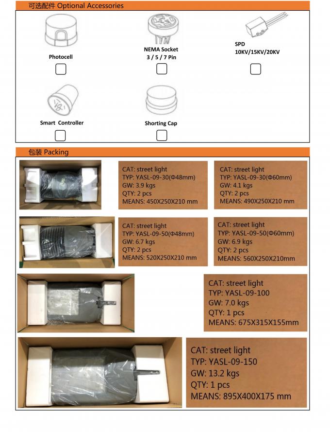 Costilla trasera de la radiación del camino de iluminación de la estructura ahorro de energía de los accesorios 50w 4