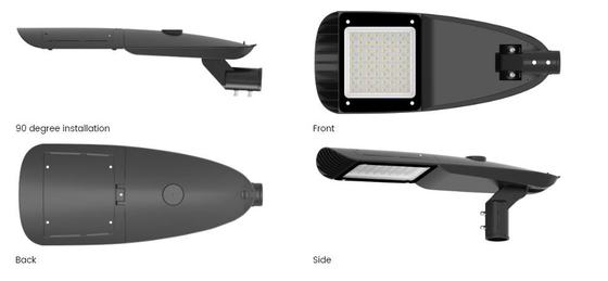 El aluminio moderno fabricó las luces de calle 220v con el sensor elegante moderado del vidrio 5m m