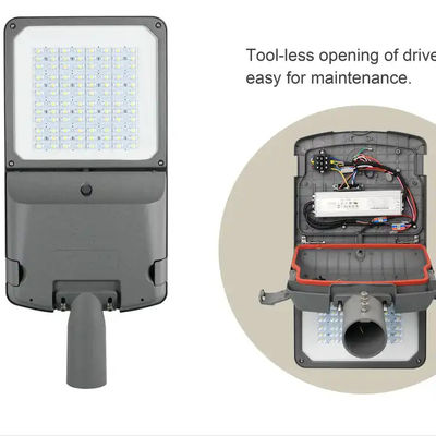 Iluminación de la calle LED de exterior de color negro con clasificación IP65 con eficiencia de 130-190lm/W