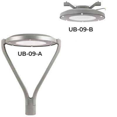 Muelle de aluminio de fundición de aluminio LED Pole Top Light 30w 40w 60w 90w 100w Puente de iluminación de jardín montado