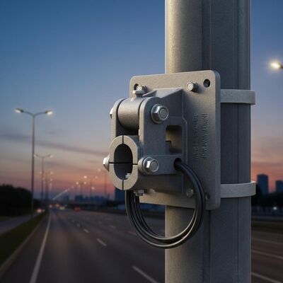 Adaptador ajustable montado en poste para luces LED de jardín exteriores para carreteras principales Potencia de entrada 30~120