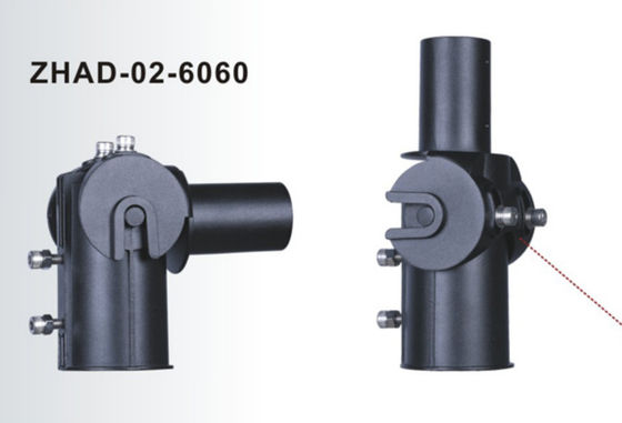 Soporte adaptador para farola LED de 60 mm de aluminio fundido a presión, brazo de lámpara ajustable